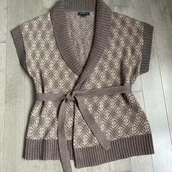 Banana Republic Sz S short sleeve wrap sweater - Picture 1 of 4